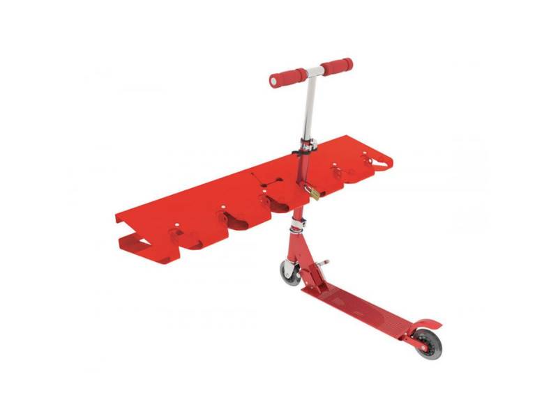Support trottinettes Murale, RAL3020 rouge