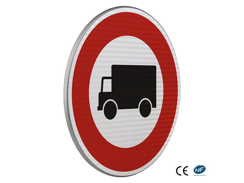 B8 Accès interdit transport marchandise- CL2 En Aluminium,  t. Miniature