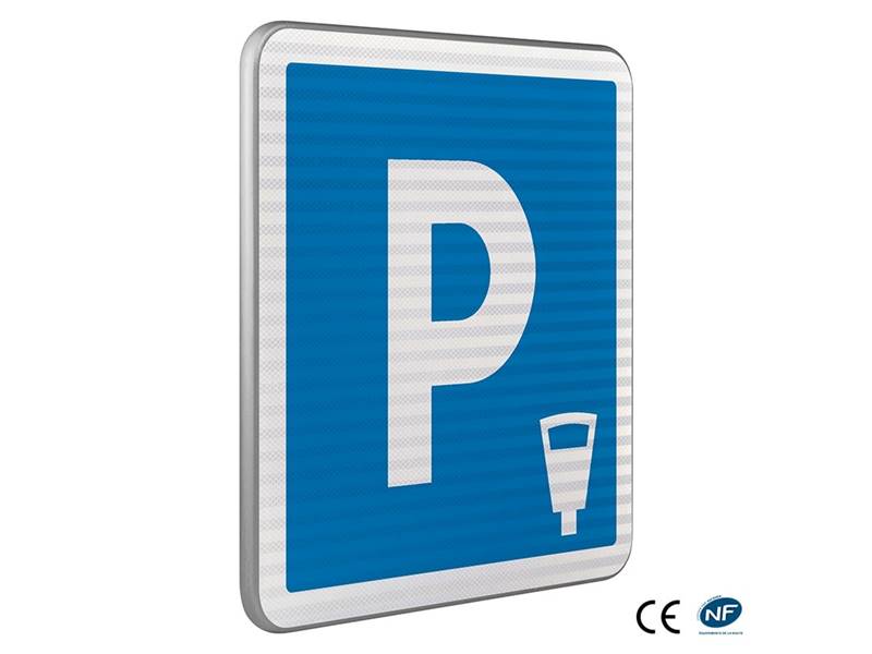 C1c Stationnement payant- CL2 En Aluminium,  t. Miniature