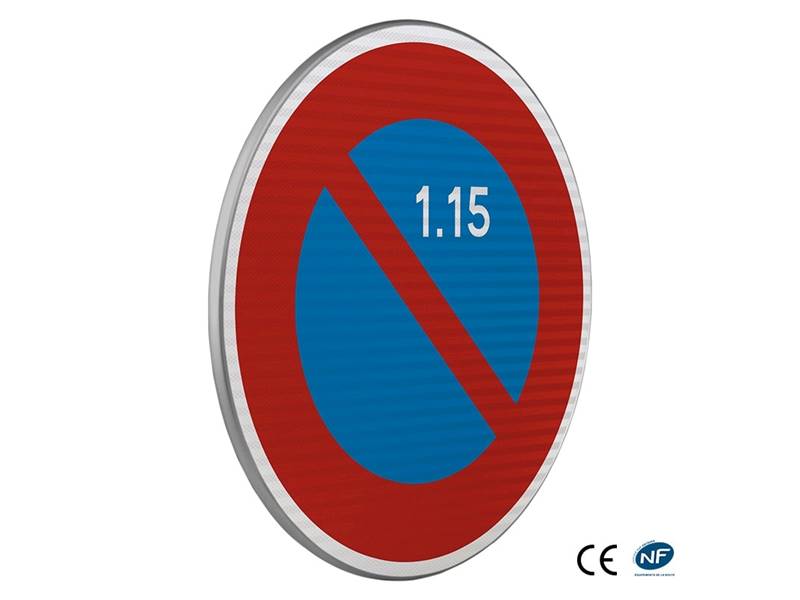 B6a2 Stationnement interdit du 1 au 15- CL2 En Aluminium,  t. Miniature