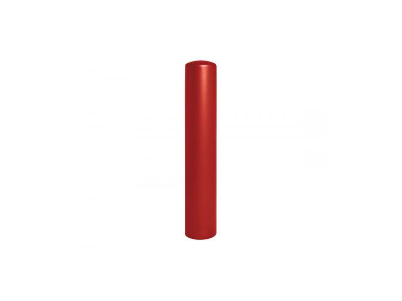 Borne anti-bélier - acier galva peint- H.800mm- Ø 219 mm, RAL3020 rouge